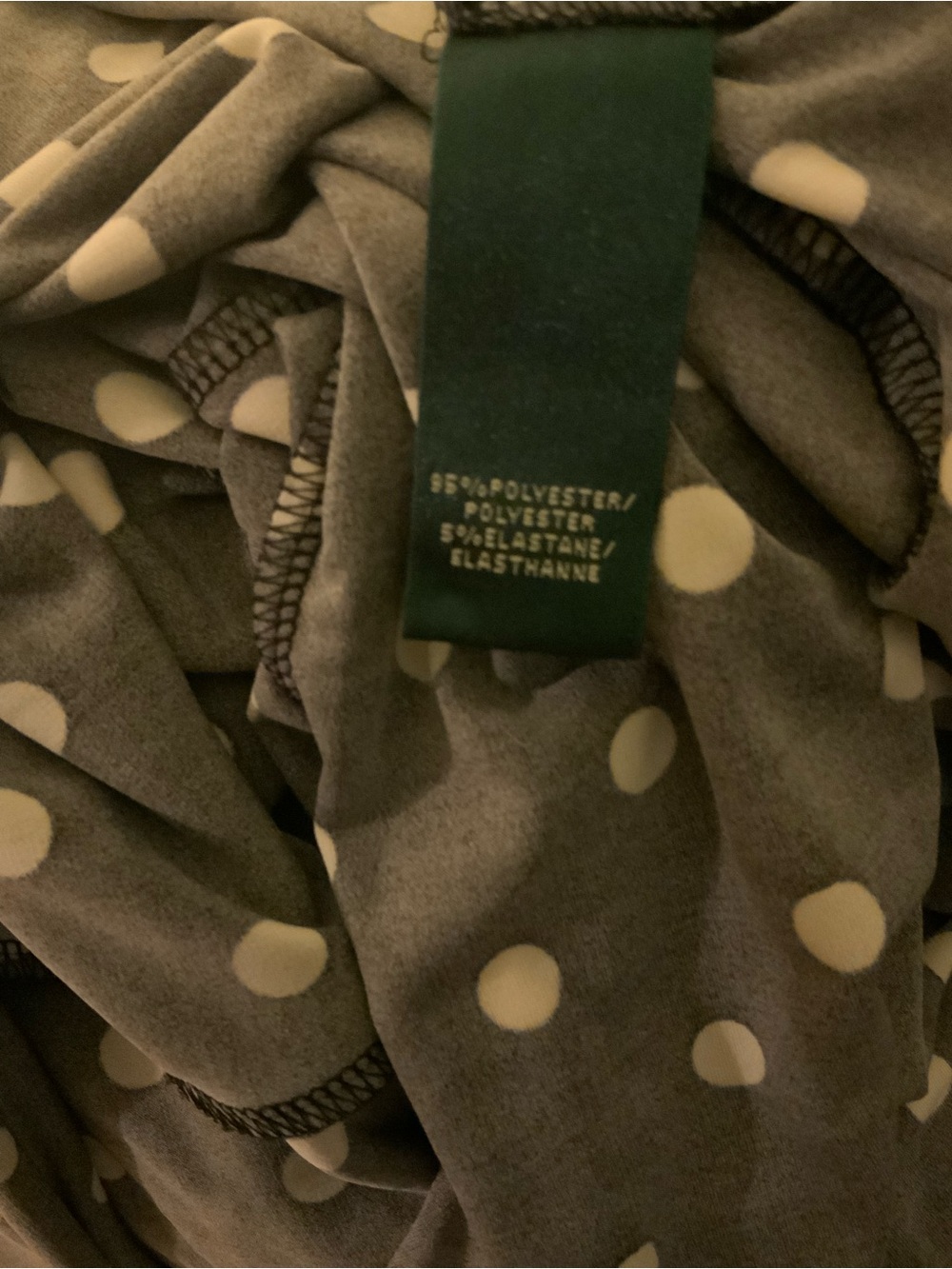 Ralph Lauren Black Polka Dot Midi Dress - Picture 6 of 6